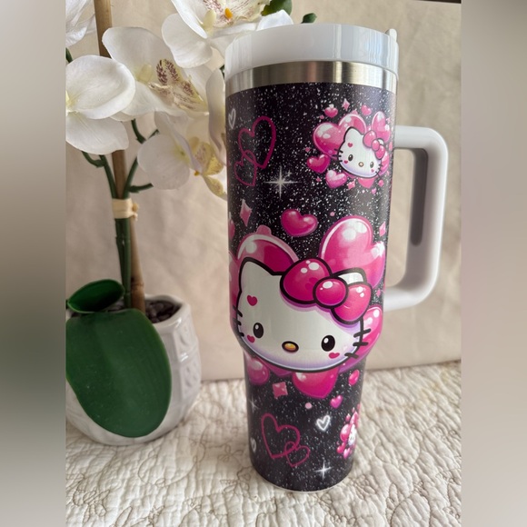 Hello Kitty Other - Only 1 LEFT NIB Hello Kitty 40oz Stainless Steel Tumbler with Lid & Straw